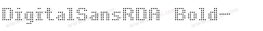 DigitalSansRDA Bold字体转换